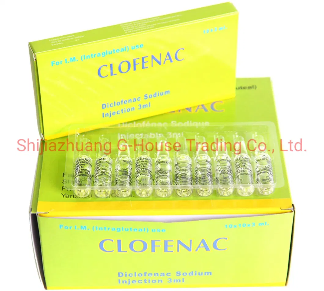 Diclofenac Injection 75mg/3ml Finished Medicine Pharmaceuticals